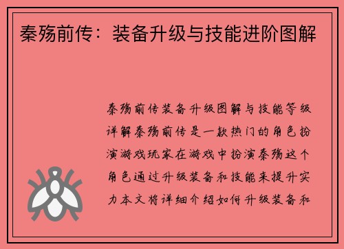 秦殇前传：装备升级与技能进阶图解